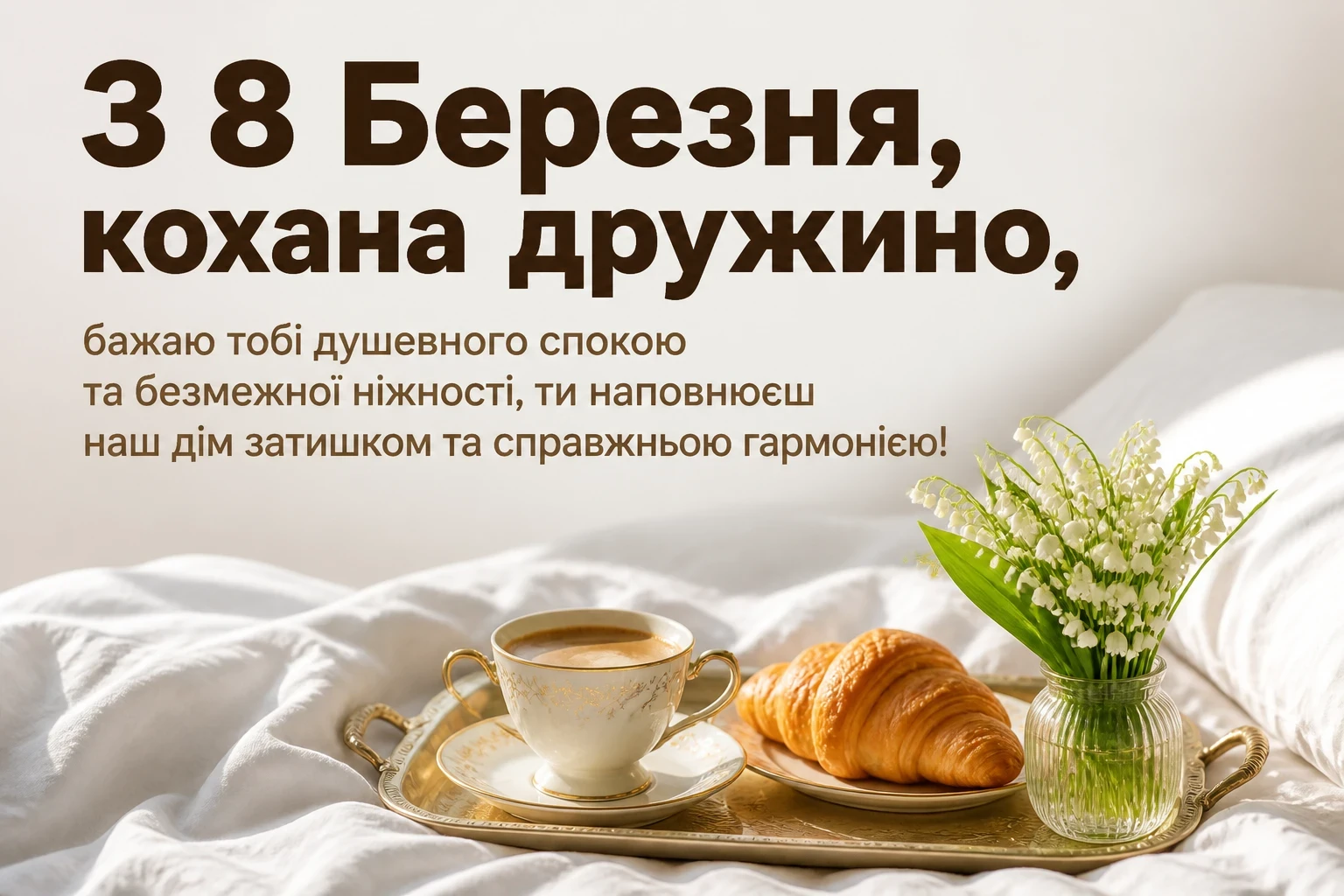 кохана привітання з 8 березня коханій дружині