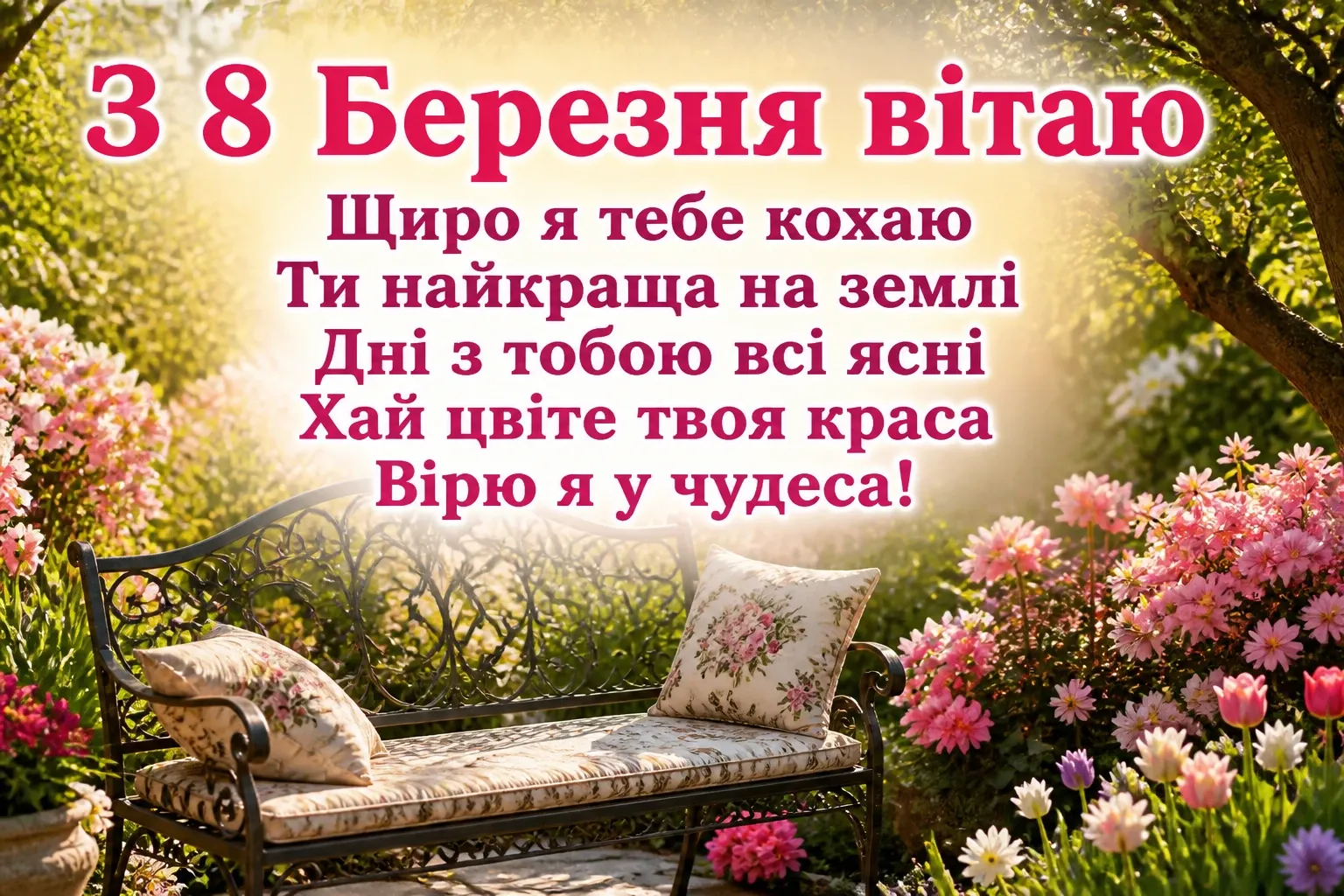 кохана привітання з 8 березня коханій дружині