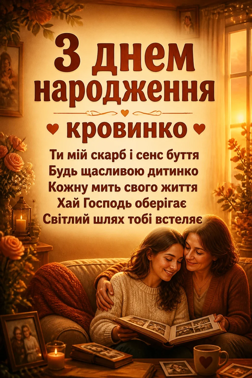 до сліз доньці привітання з днем народження для дорослої дочки від мами